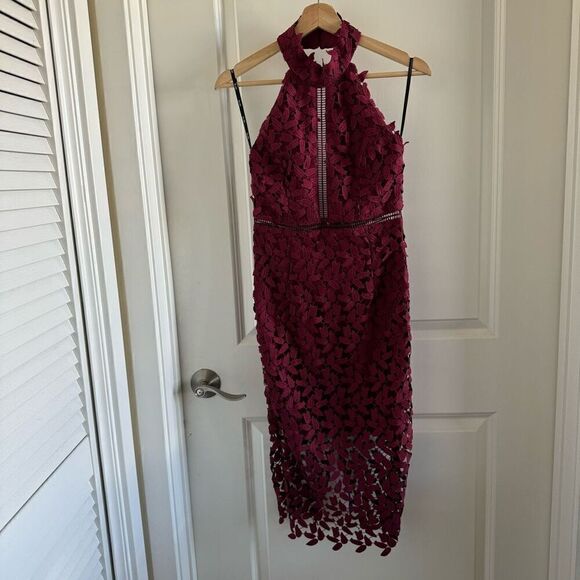 Bardot Gemma Dress Burgundy - Picture 4 of 13
